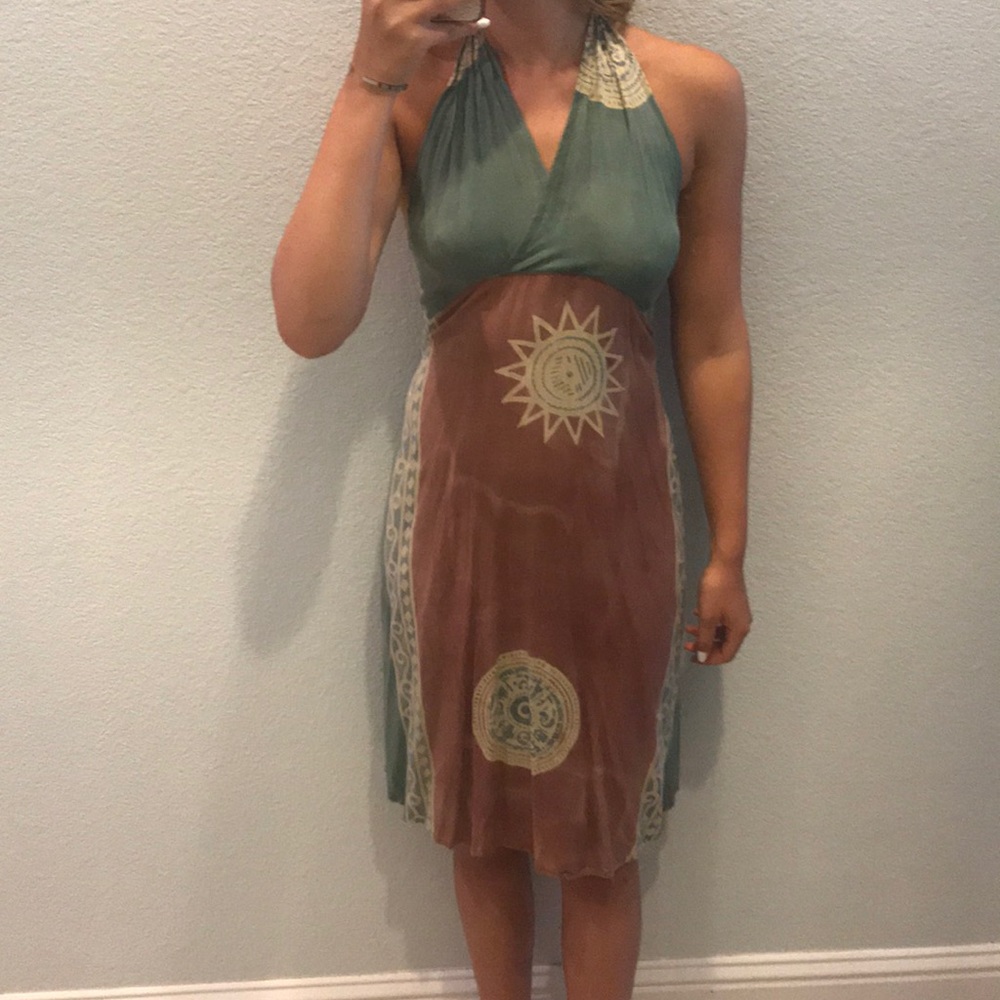 Stylish halter dress